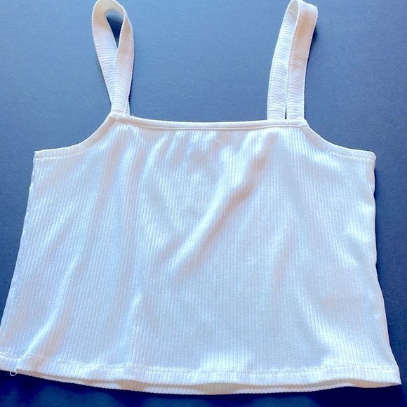 Body Contour Ribbed Square Neck Tank - Picture 3 of 3